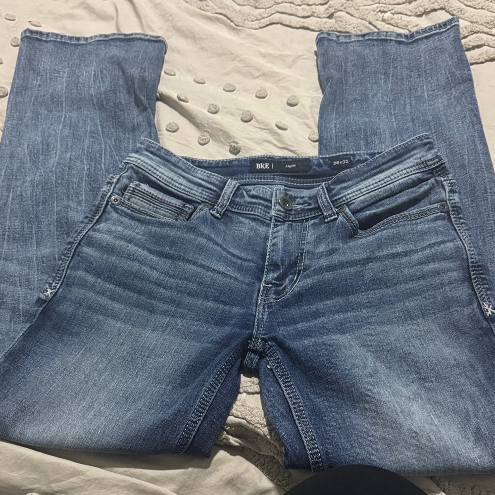 BKE Men Classic Blue Straight Leg Jeans